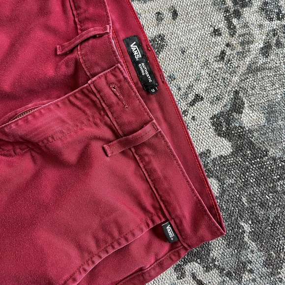 Maroon Vans chino pants. Somewhat faded but in good condition. - Picture 4 of 8